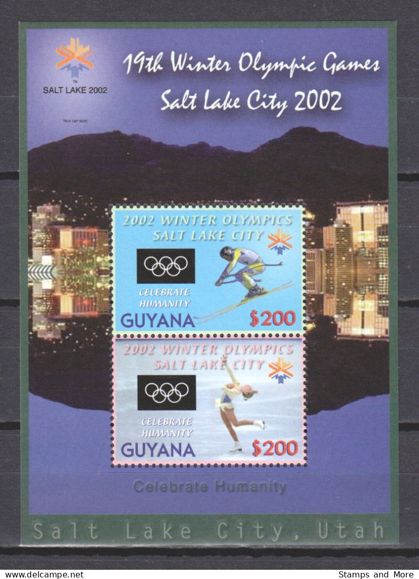 Guyana 2002 Mi Block 736 MNH WINTER OLYMPICS SALT LAKE CITY - Hiver 2002: Salt Lake City