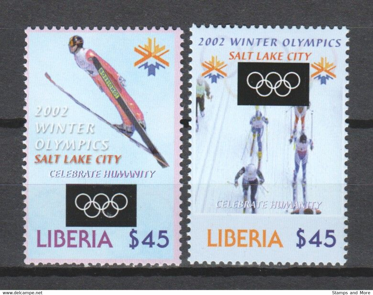 Liberia 2002 Mi 4617-4618 MNH WINTER OLYMPICS SALT LAKE CITY - Hiver 2002: Salt Lake City