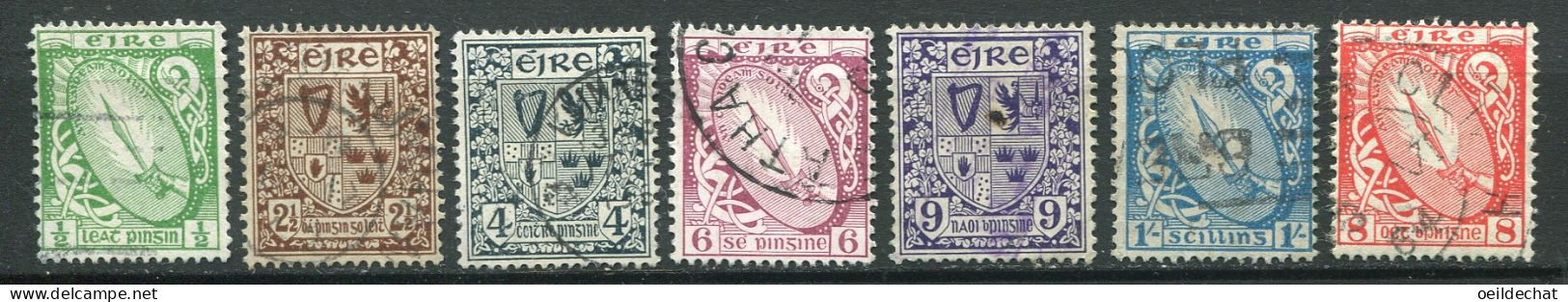 25686 Irlande N°40,82,84,86/7,89,108° Série Courante  1922-49 TB - Used Stamps