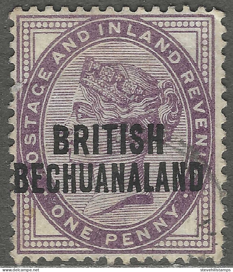 British Bechuanaland. 1891-1904 QV Stamps Of GB O/P. 1d Used SG 33 - 1885-1895 Colonia Británica