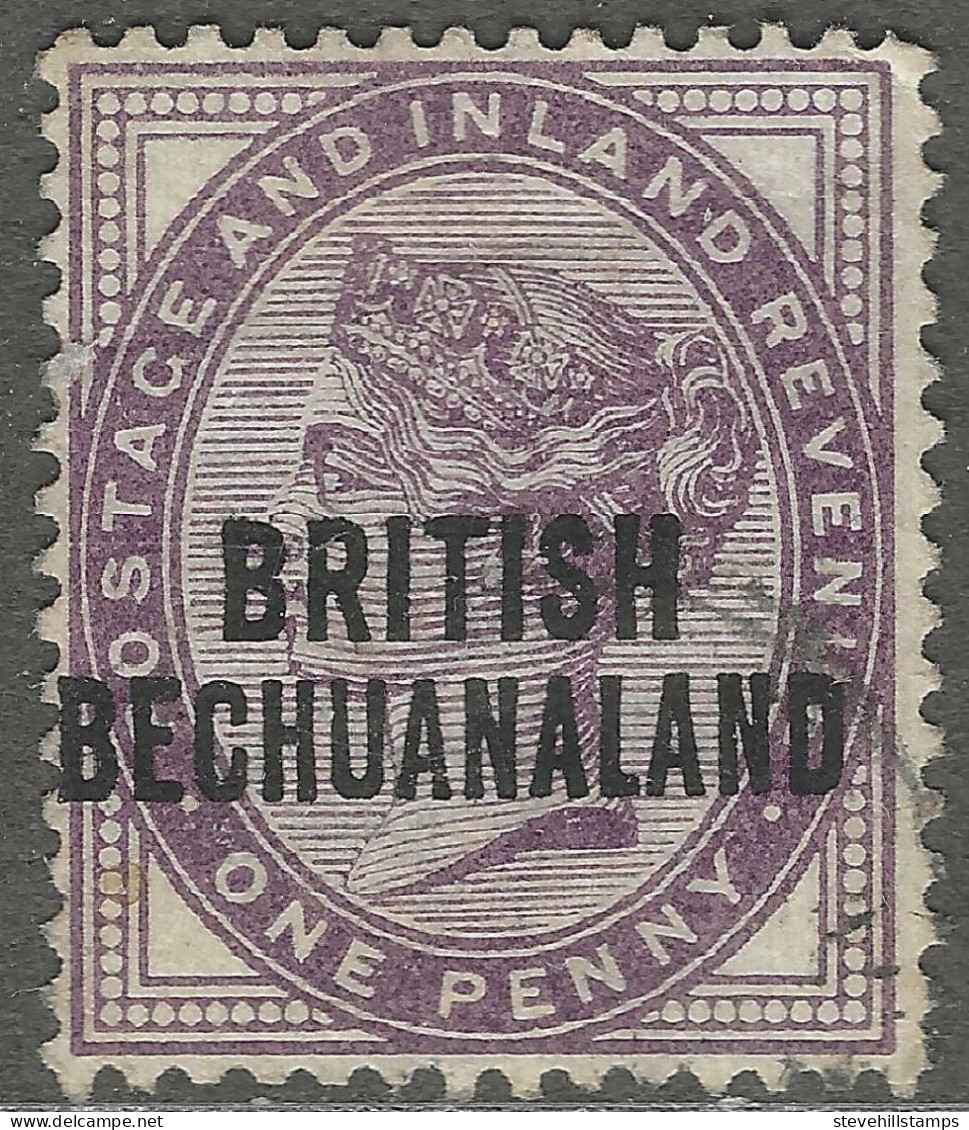 British Bechuanaland. 1891-1904 QV Stamps Of GB O/P. 1d Used SG 33 - 1885-1895 Kronenkolonie