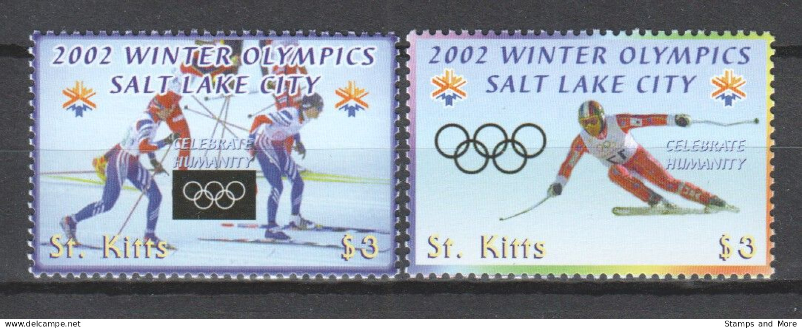 St Kitts 2002 Mi 670-671 MNH WINTER OLYMPICS SALT LAKE CITY - Winter 2002: Salt Lake City