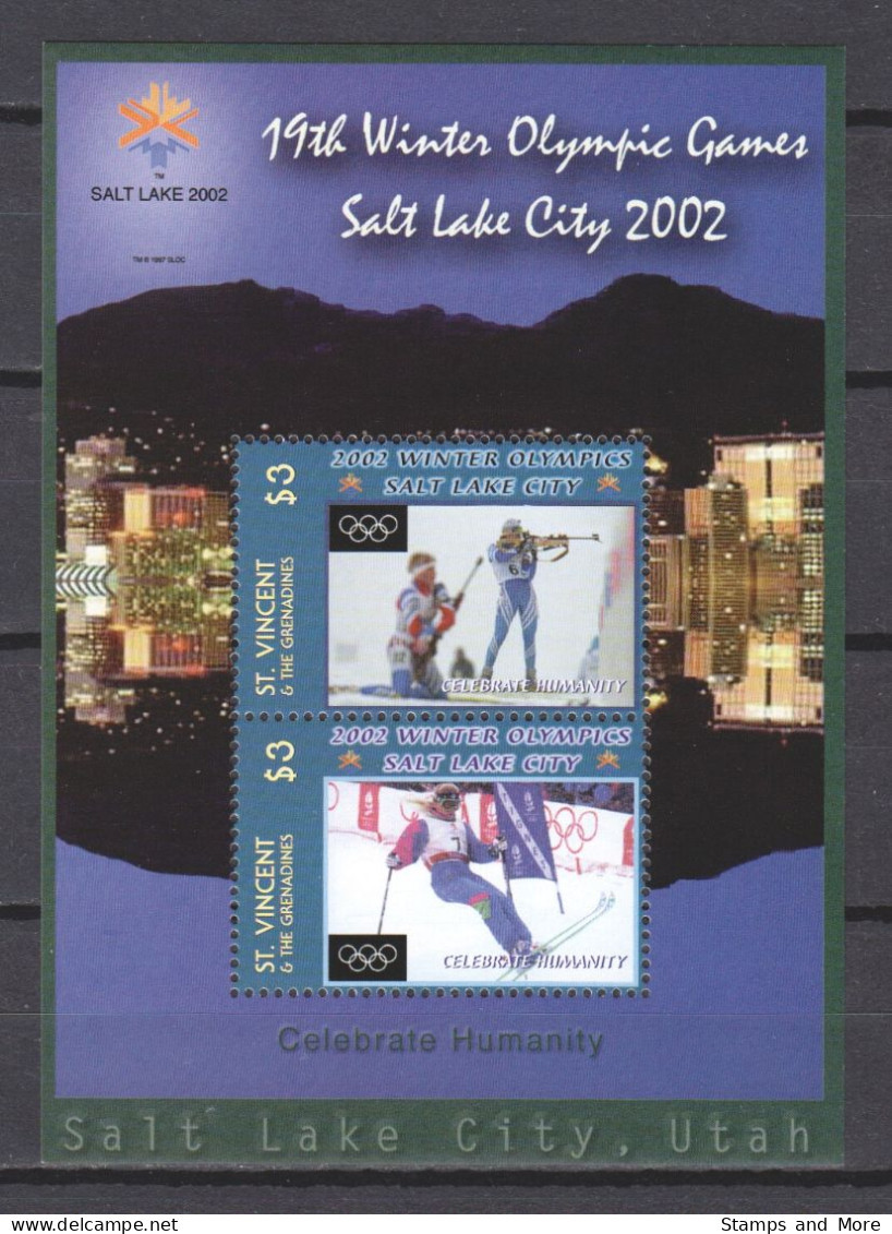 St Vincent Grenadines 2002 Mi Block 582 MNH WINTER OLYMPICS SALT LAKE CITY - Hiver 2002: Salt Lake City