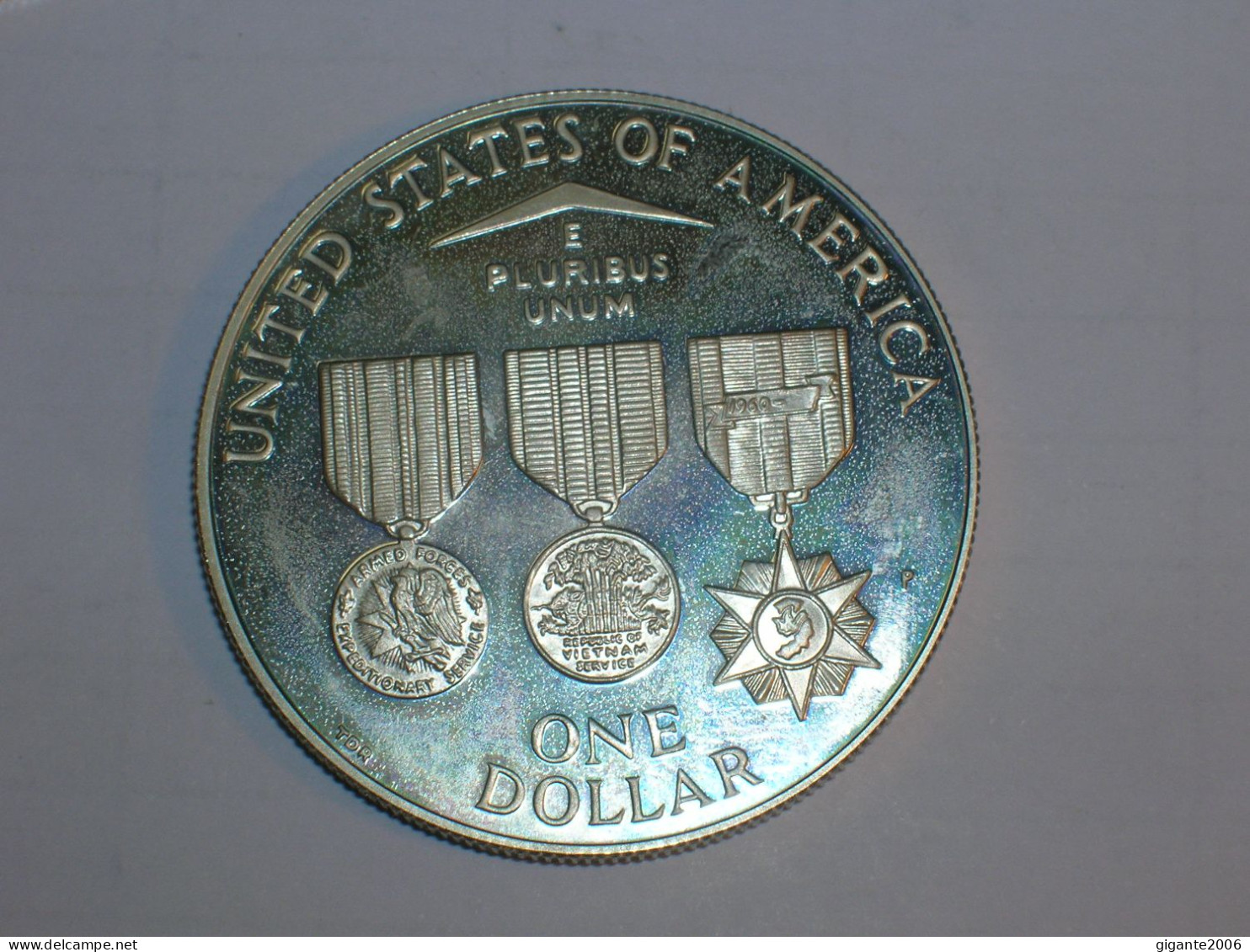 Estados Unidos/USA 1 Dolar Conmemorativo, 1994 P, Proof, Memorial Veteranos Vietnan (13954) - Herdenking