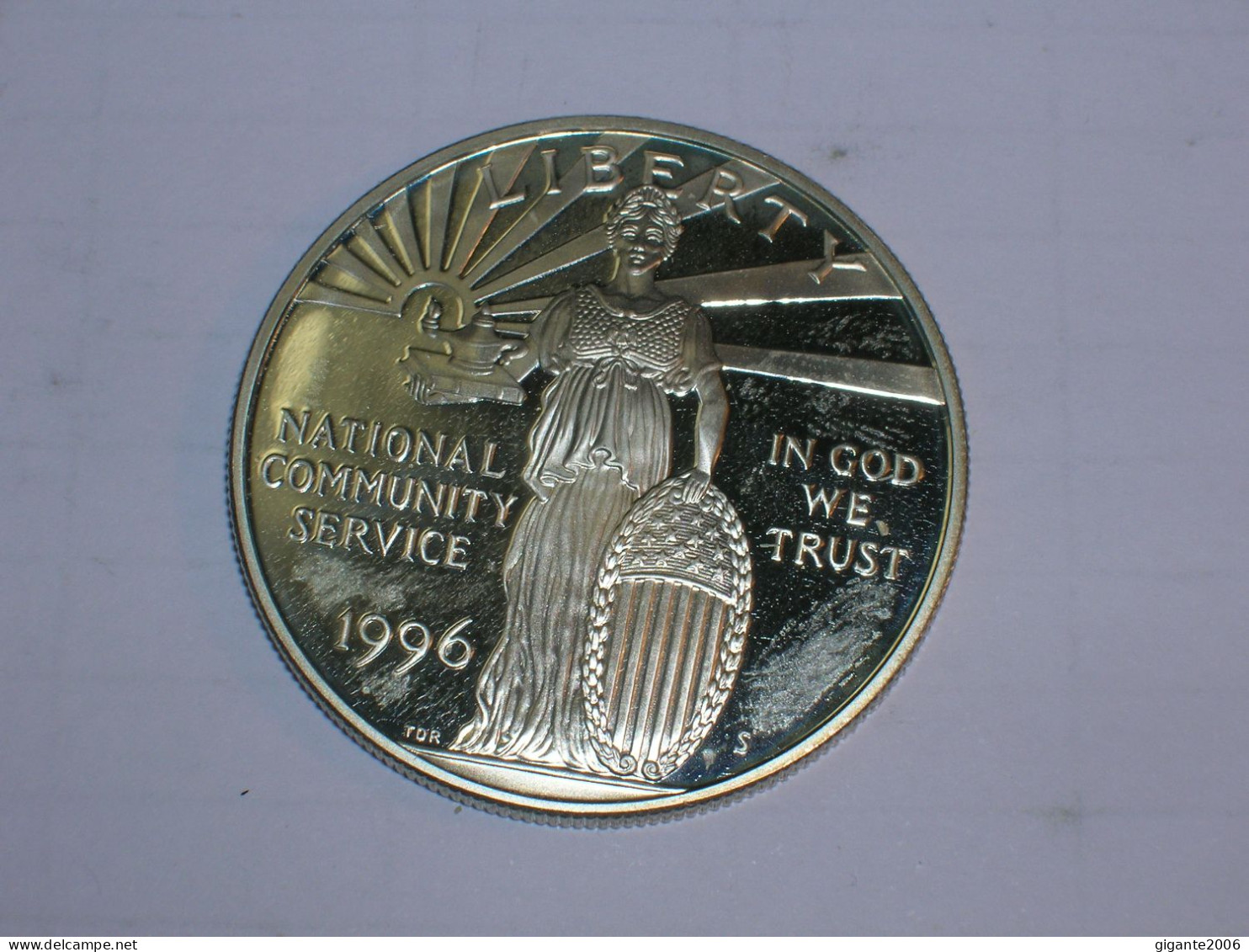 Estados Unidos/USA 1 Dolar Conmemorativo, 1996 S, Proof, National Community Service (13960) - Commemorative