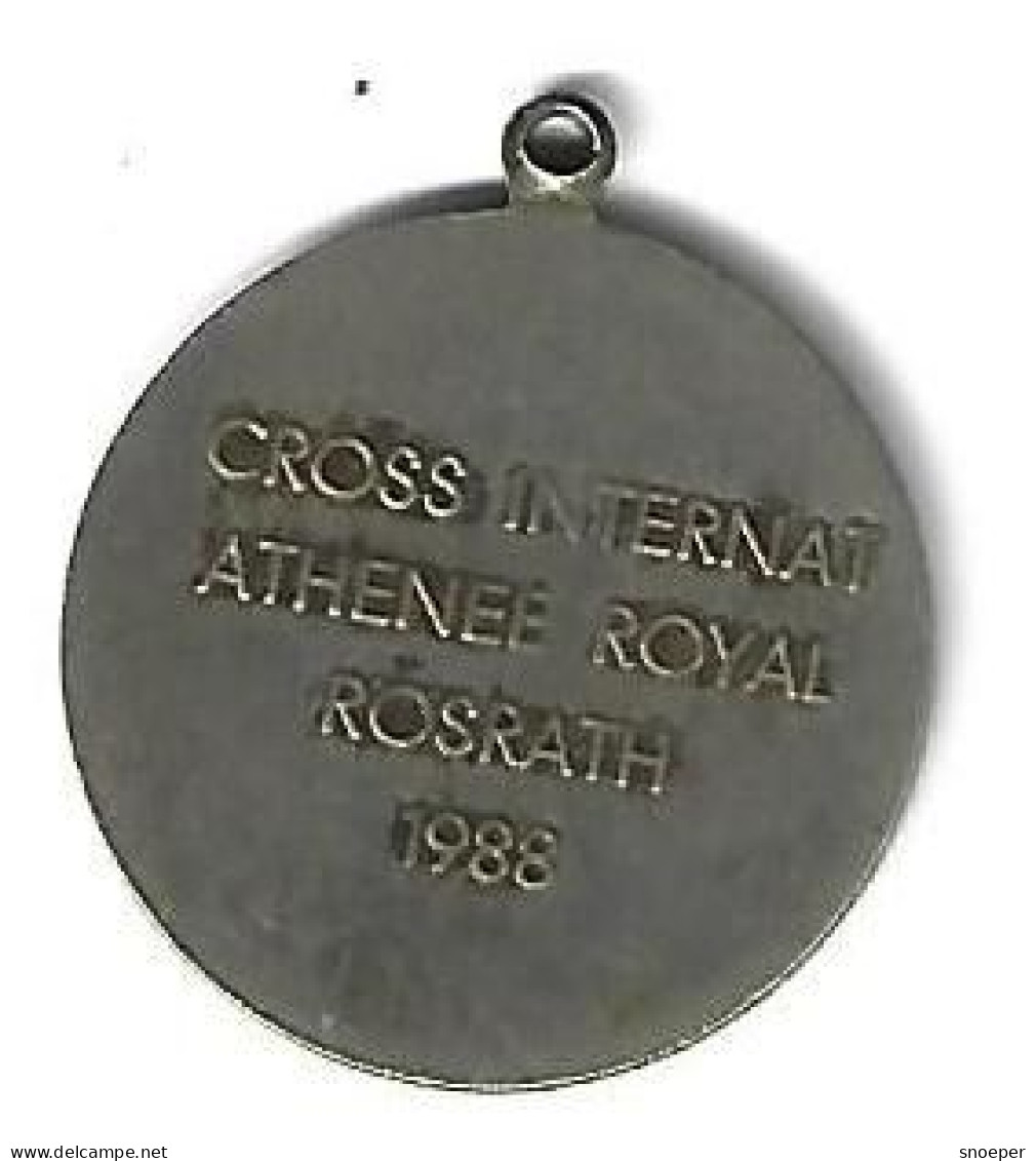 *medialle  Germany Cross Internat Athenee Royal Rosrath 1988 - Monedas Elongadas (elongated Coins)