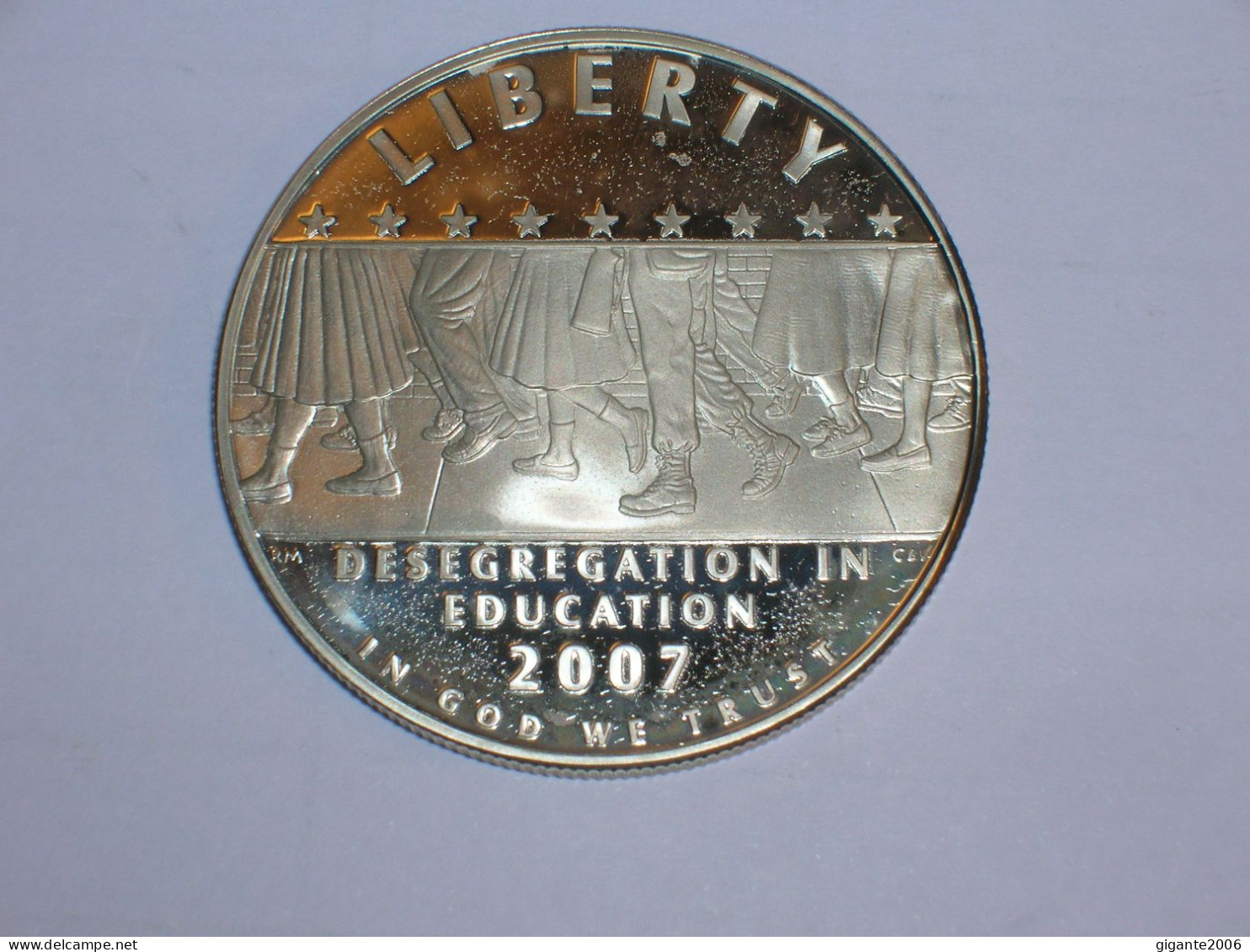 Estados Unidos/USA 1 Dolar Conmemorativo, 2007 S, Proof, Little Rock Central High Scholl (13964) - Herdenking