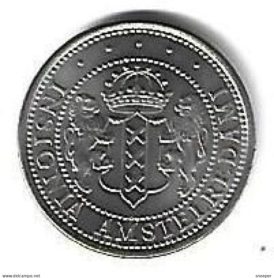 *medialle Netherlands Insugnia Amstelredam 1275-1975 Mokum 700 Florijn - Monete Allungate (penny Souvenirs)