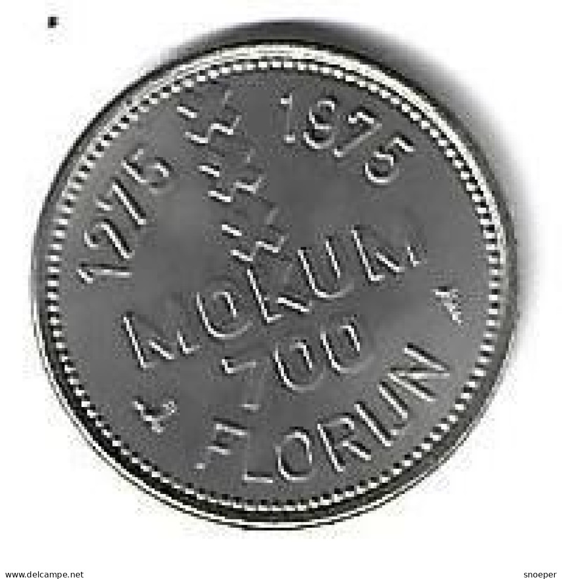 *medialle Netherlands Insugnia Amstelredam 1275-1975 Mokum 700 Florijn - Elongated Coins