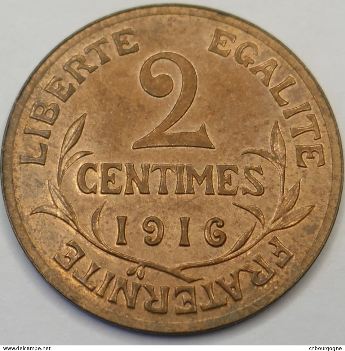 France - IIIe République - 2 Centimes Daniel-Dupuis 1916 - SUP+/MS62 Red-brown - Fra4892 - 2 Centimes