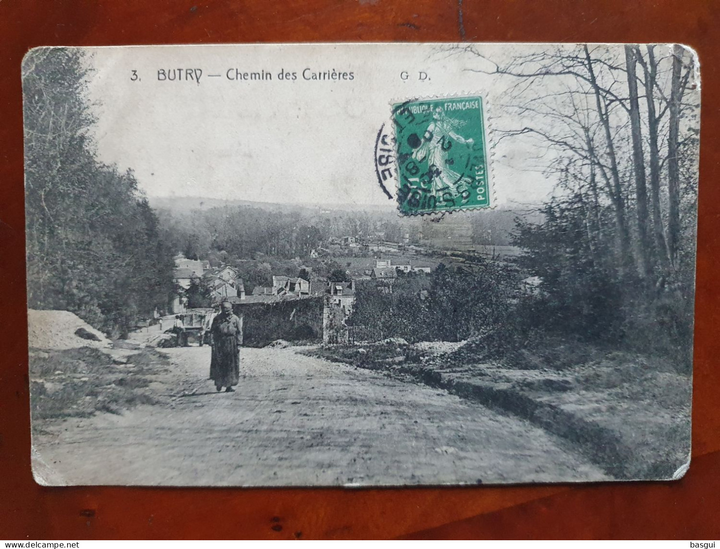 CPA D95 Butry Chemin Des Carrières - Butry