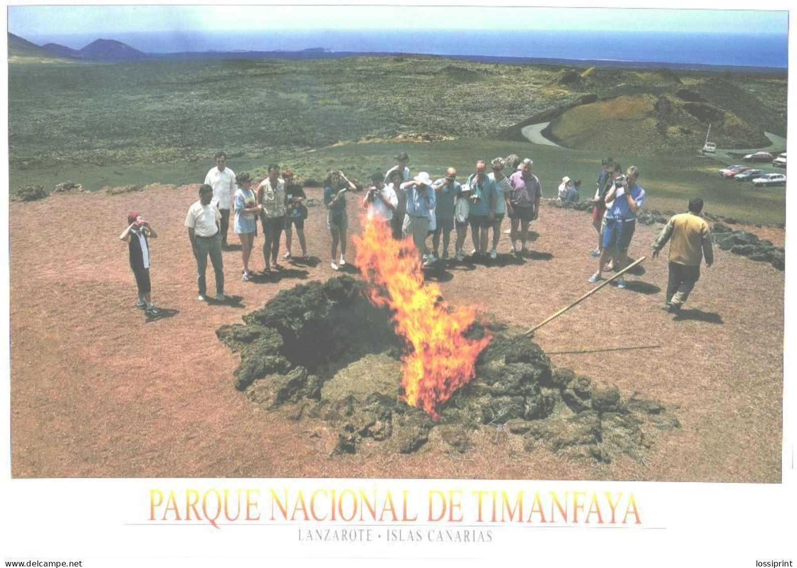 Spain:Lanzarote, Parque Nacional De Timanfaya, Fire - Lanzarote