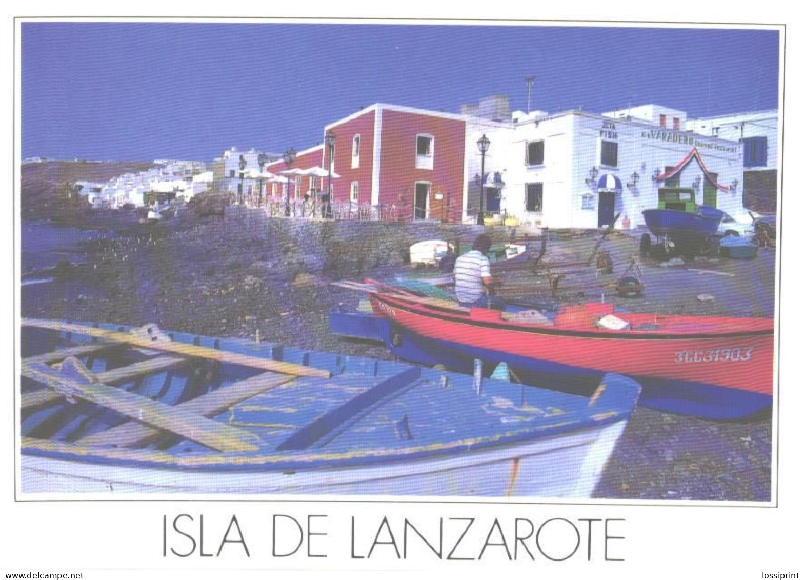 Spain:Lanzarote, Puerto Del Carmen, Traditional Canarian Buildings - Lanzarote