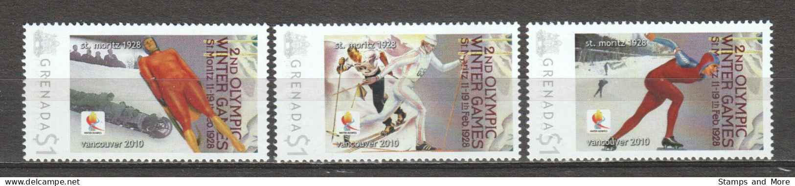 Grenada - Limited Edition Serie 02 MNH - WINTER OLYMPICS VANCOUVER 2010 - St Moritz 1928 - Hiver 2010: Vancouver