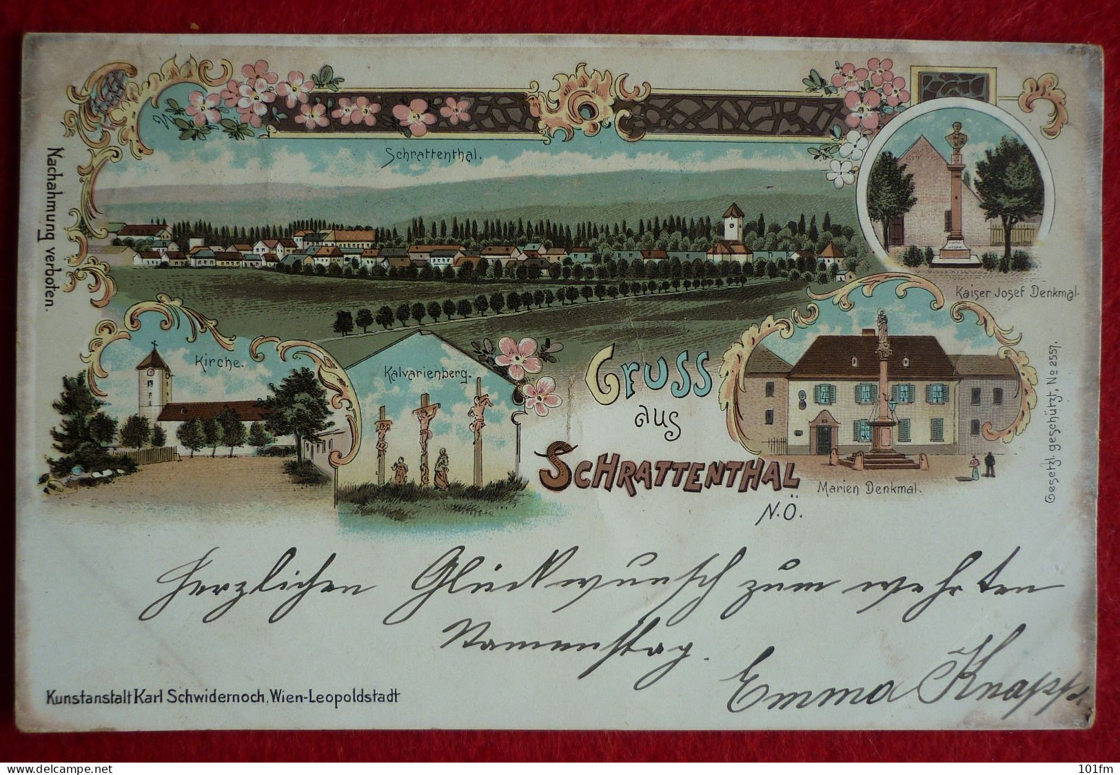 AUSTRIA - HOLLABRUNN - GRUSS AUS SCHRATTENTHAL N.O. 1898 - Hollabrunn