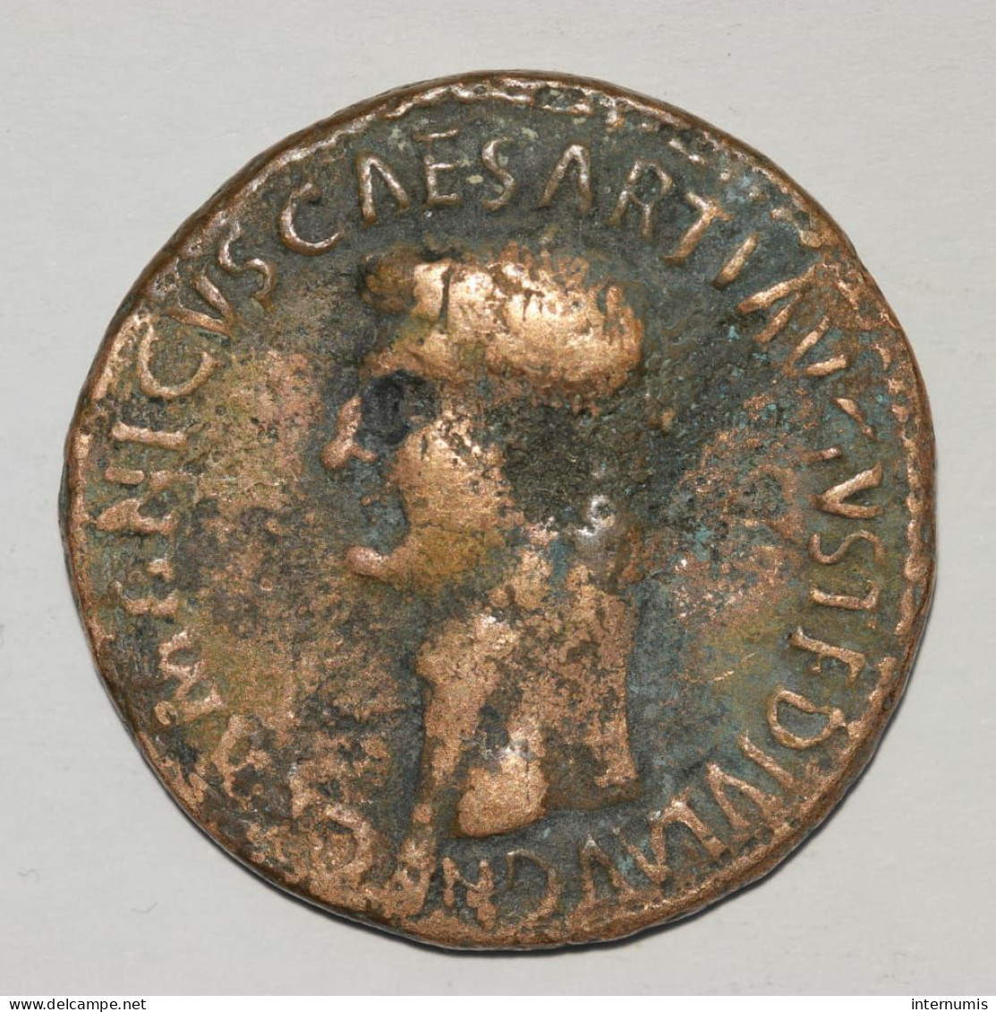 RARE - GERMANICUS, As - C CAESAR AVG GERMANICVS PON M TR POT, (37-38), Bronze, RIC.35 - La Dinastía Julio-Claudia (-27 / 69)