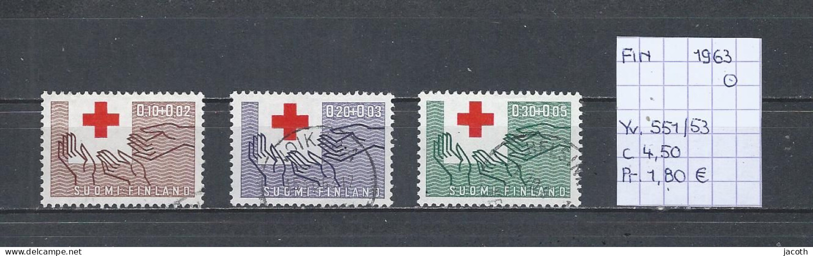 (TJ) Finland 1963 - YT 551/53 (gest./obl./used) - Used Stamps