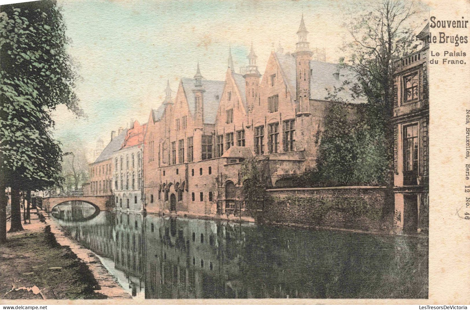 BELGIQUE - Bruges - Le Palais Du Franc - Colorisé - Carte Postale Ancienne - Brugge