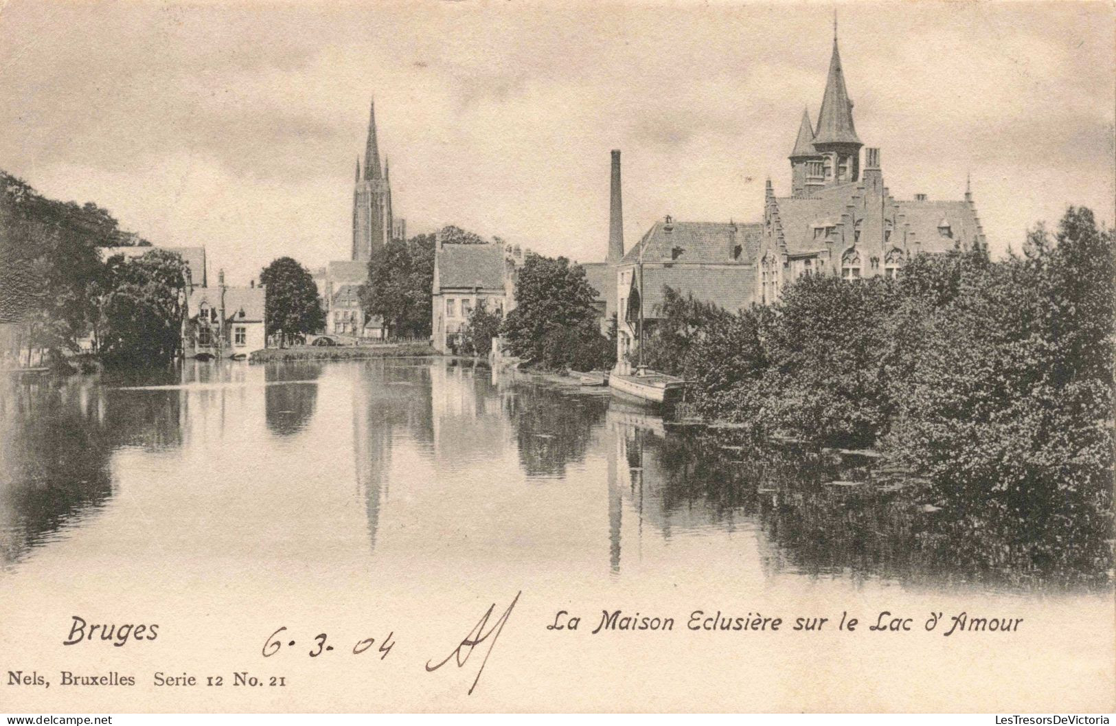 BELGIQUE - Bruges - La Maison Eclusière Sur Le Lac D'Amour - Carte Postale Ancienne - Brugge