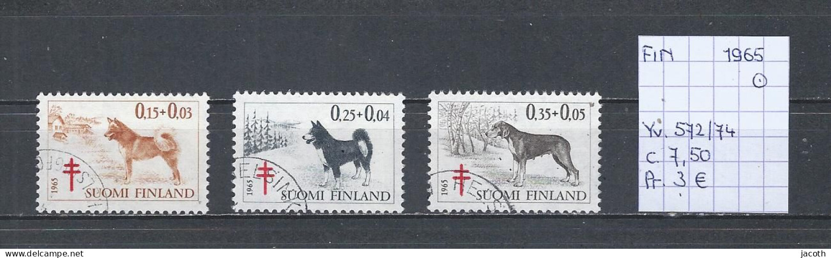 (TJ) Finland 1965 - YT 572/74 (gest./obl./used) - Used Stamps