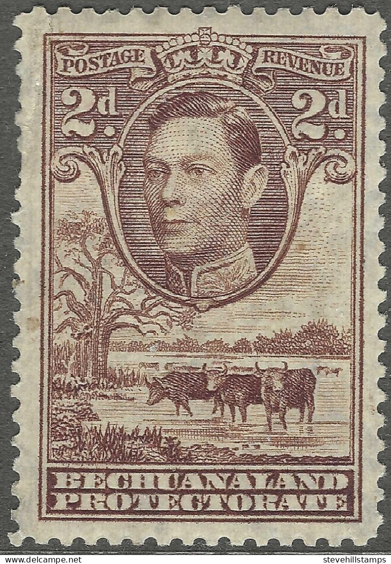 Bechuanaland Protectorate. 1938-52 KGVI. 2d MH SG 121 - 1885-1964 Bechuanaland Protectorate