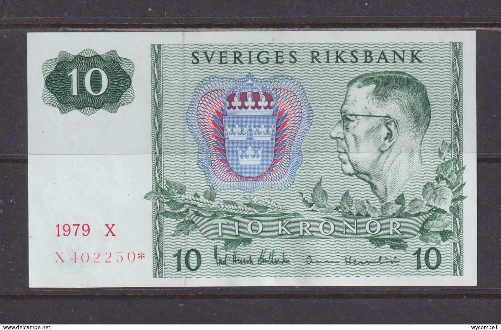 SWEDEN - 1979 10 Kronor AUNC/XF Banknote As Scans - Sweden