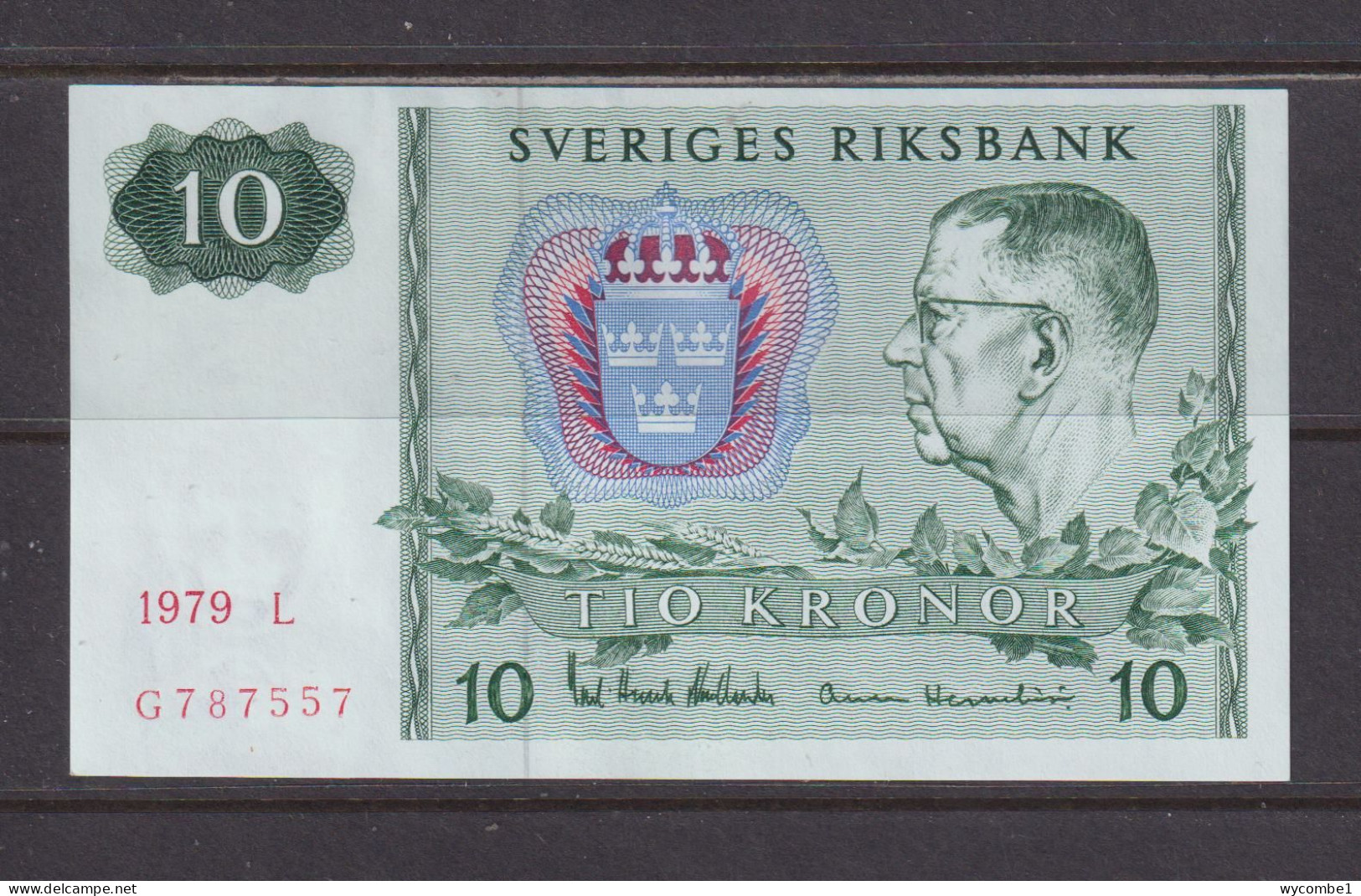 SWEDEN - 1979 10 Kronor AUNC/XF Banknote As Scans - Zweden