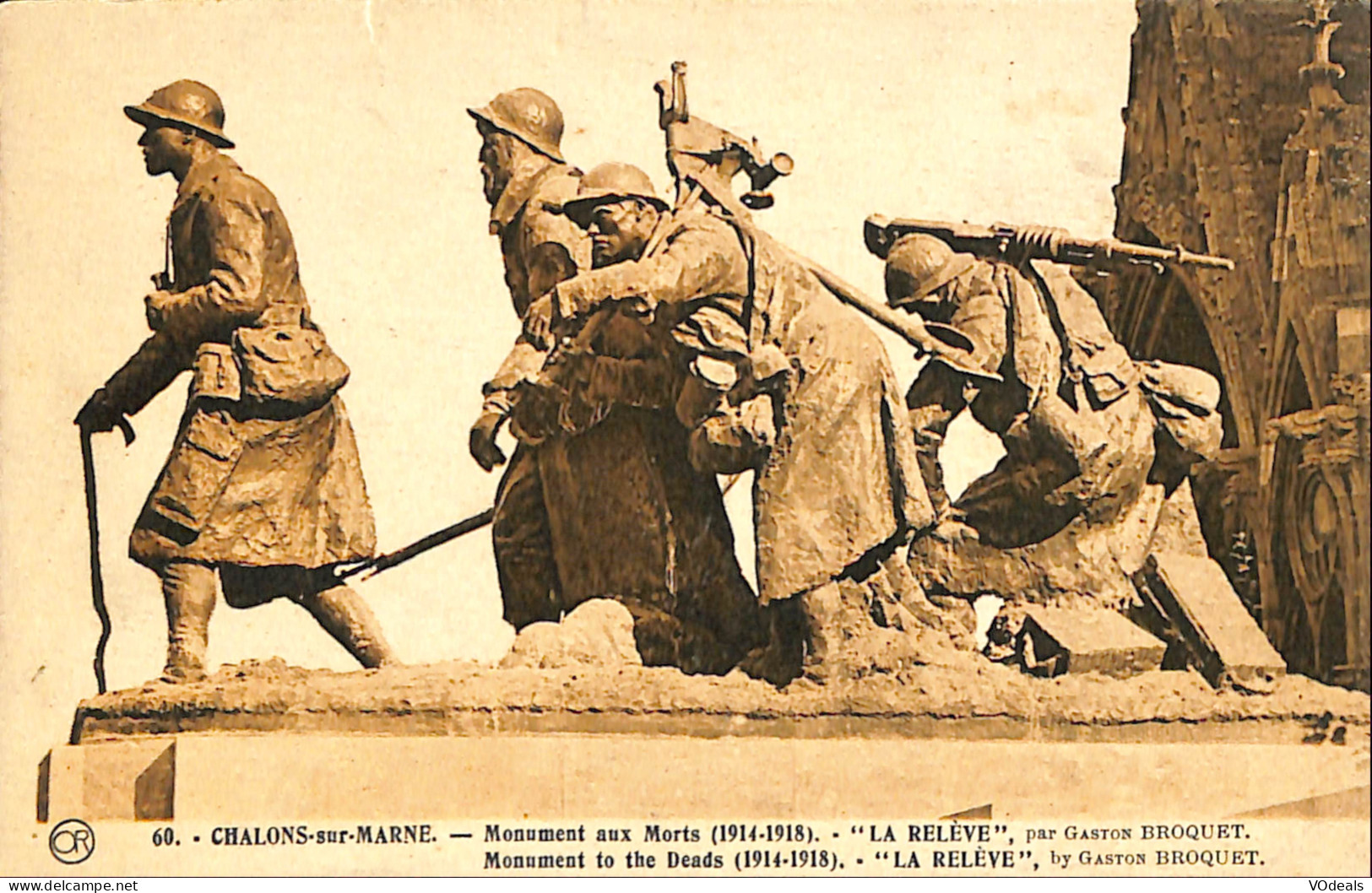 Thème - Militaria - Chalons-sur-Marne - Monument Aux Morts (1914-1918) - La Relève - Monuments Aux Morts