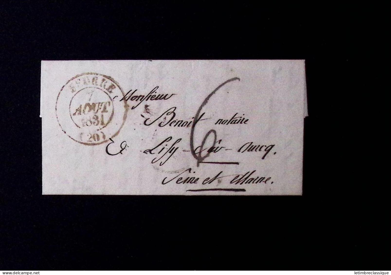 Lettre COTE d'OR : 52 lettres dont N°1 10c bistre-jaune, OBL grille + cursive "20 Aisey sur Seine" (faible) + T15 "Chati