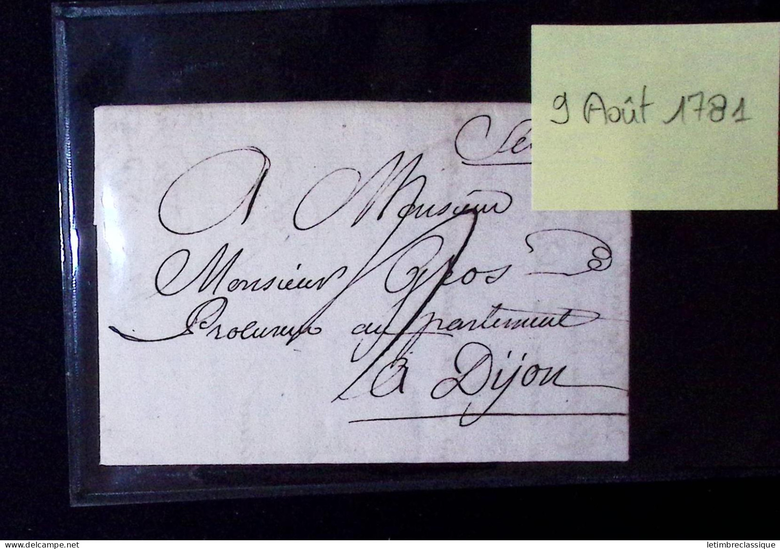 Lettre COTE d'OR : 52 lettres dont N°1 10c bistre-jaune, OBL grille + cursive "20 Aisey sur Seine" (faible) + T15 "Chati