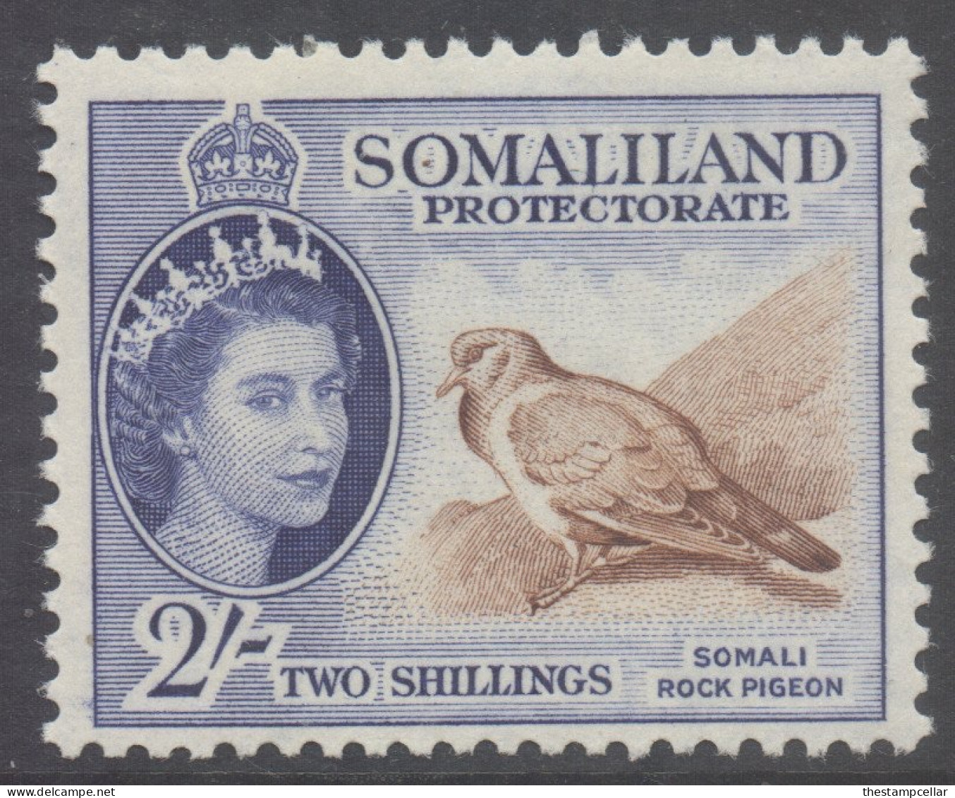 Somaliland Scott 137 - SG146, 1953 Elizabeth II 2/- MH* - Somaliland (Protectoraat ...-1959)