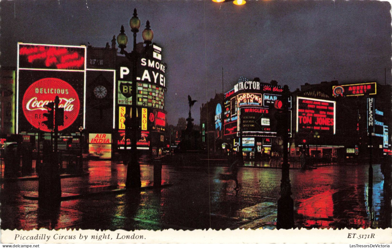 ROYAUME UNI - Angleterre - London - Piccadilly Circus - Colorisé- Carte Postale - Piccadilly Circus