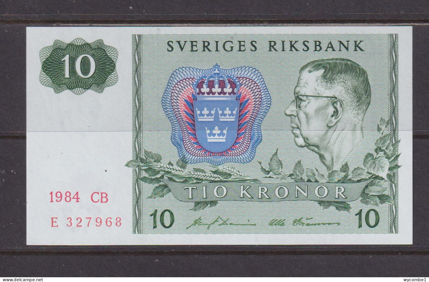 SWEDEN - 1984 10 Kronor UNC/aUNC Banknote As Scans - Sweden