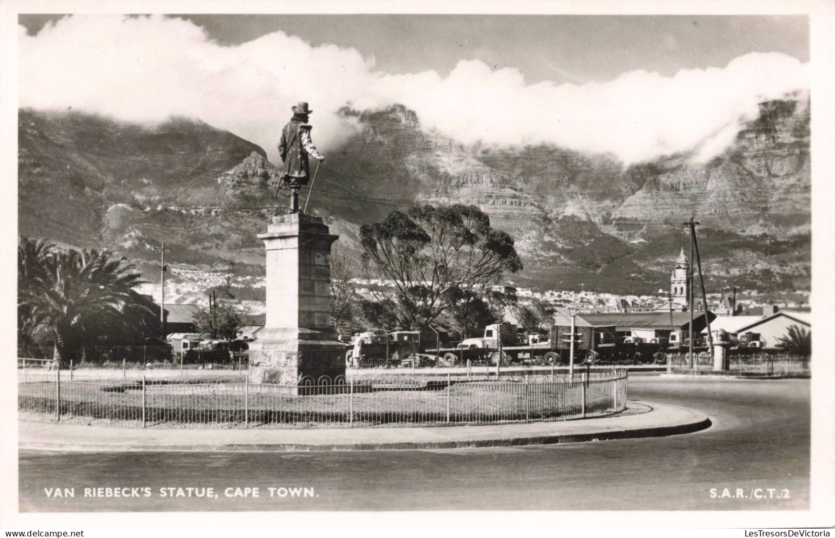 AFRIQUE DU SUD - Cape Town - Van Riebeck's Statue - Carte Postale Ancienne - Südafrika