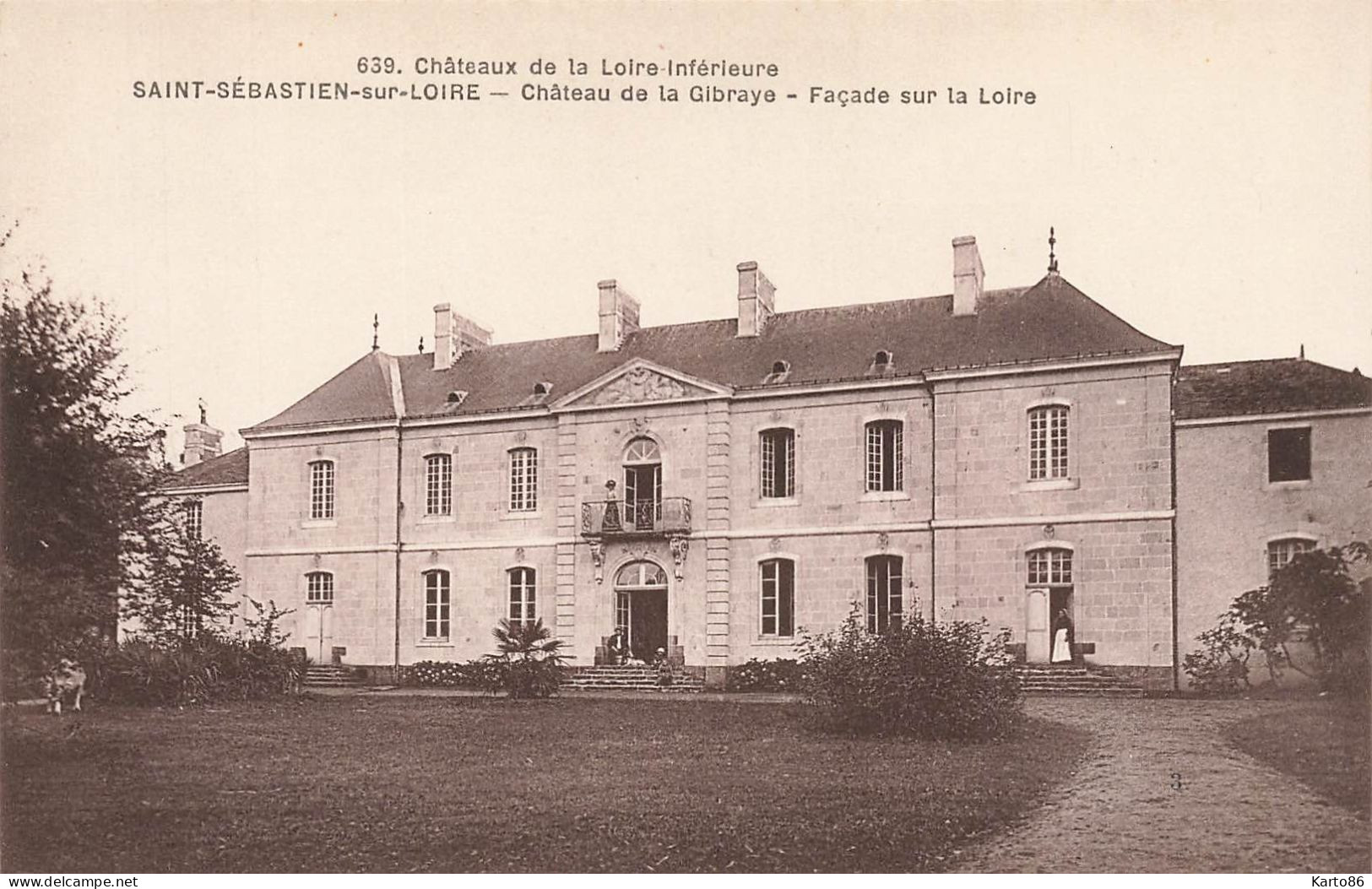 St Sébastien Sur Loire * Château De La Gibraye * Façade Sur La Loire * Châteaux De La Loire Inférieure N°639 - Saint-Sébastien-sur-Loire