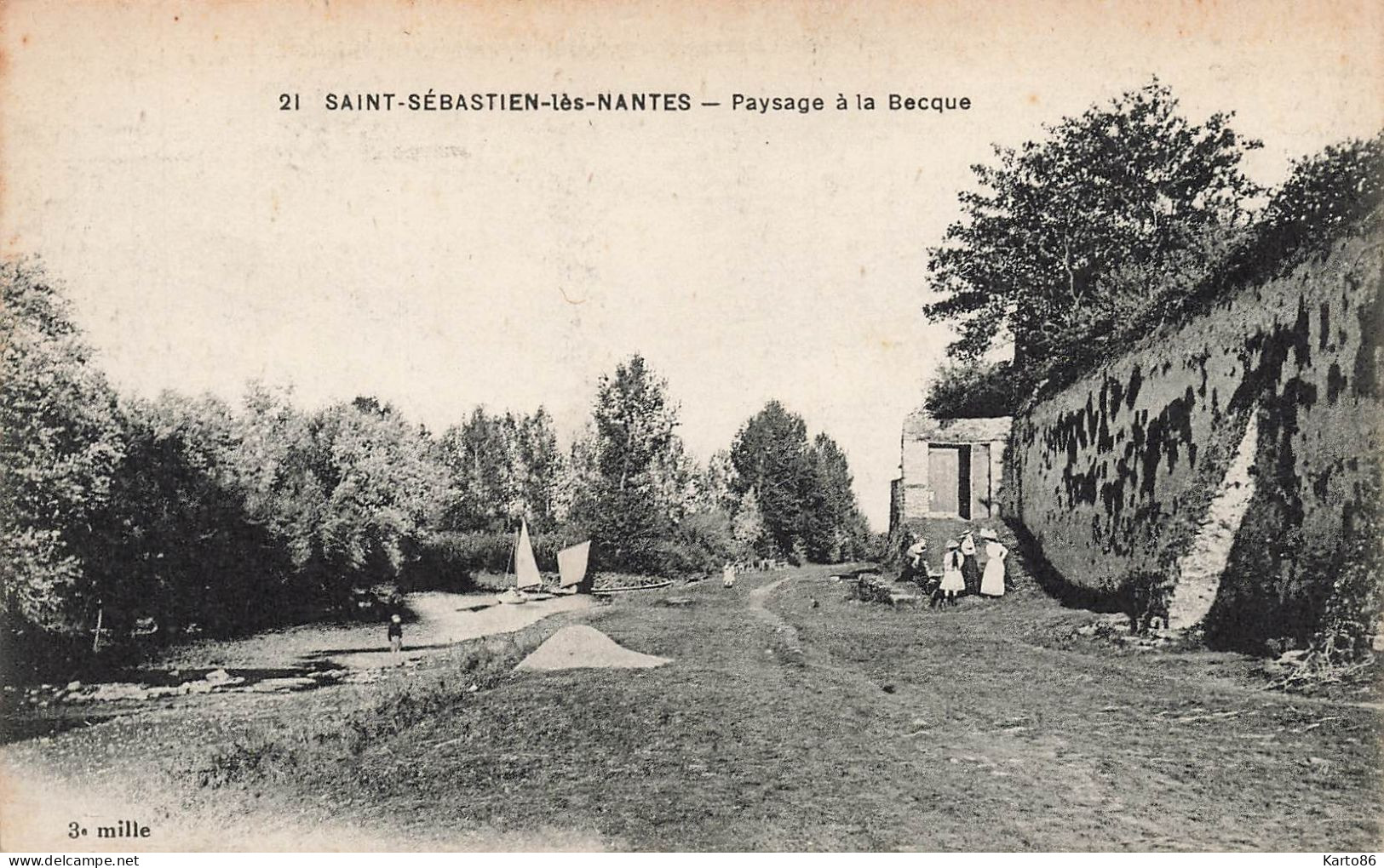 St Sébastien Sur Loire * Paysage à La Becque - Saint-Sébastien-sur-Loire