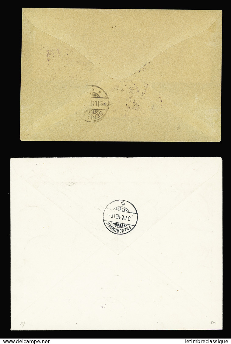 Lettre 6 Lettres De Belgique Pendant La Guerre 1914-1918 Dont AFF Mixte France - Belgique - Grande-Bretagne (1915) Et LF - Sonstige & Ohne Zuordnung