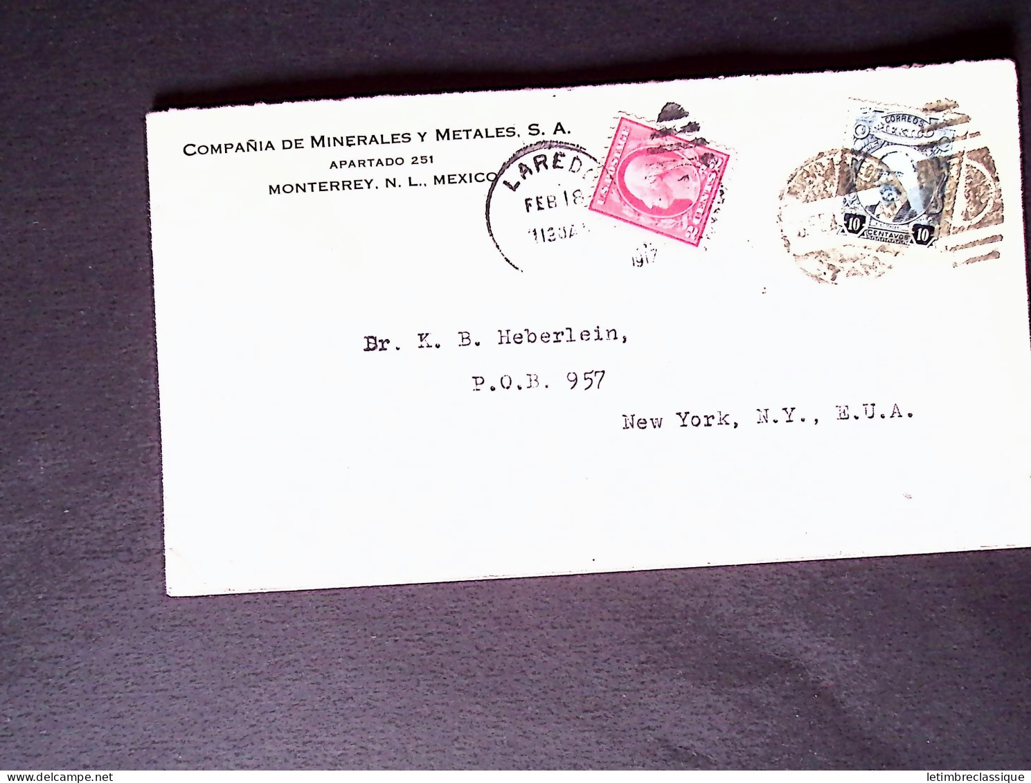 Lettre 1865-1969, Lot of 18 covers and cards from all periods, noted several mixed frankings such a the Canal Zone, also