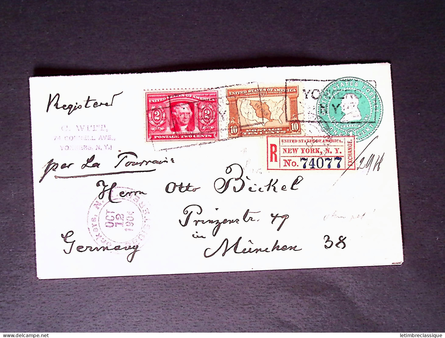 Lettre 1865-1969, Lot of 18 covers and cards from all periods, noted several mixed frankings such a the Canal Zone, also