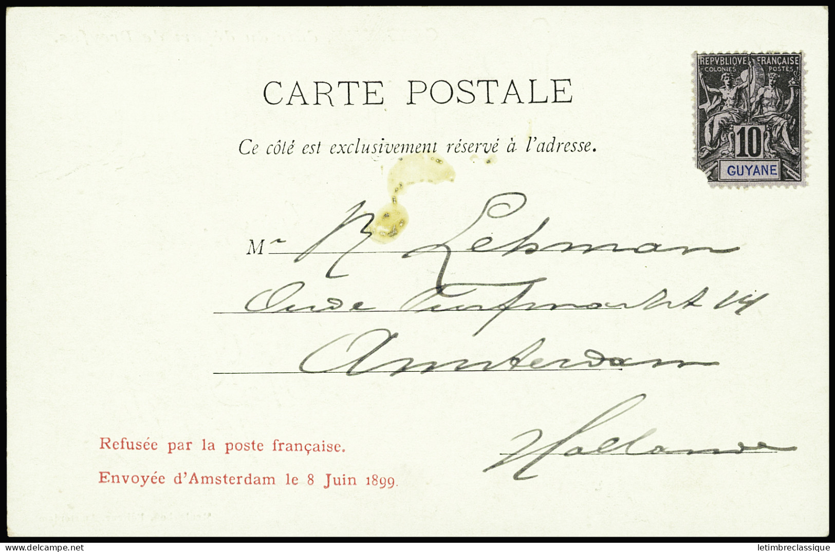 Lettre Italie n°58 sur bande de journal adressée au capitaine Alfred Dreyfus à la prison de Rennes avec cachet bleu de c
