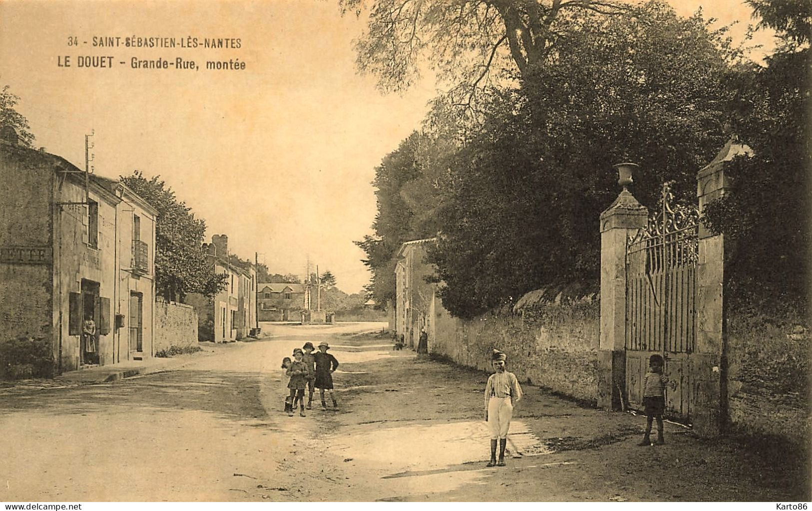 St Sébastien Sur Loire * Quartier Faubourg Le Douet * Grande Rue , La Montée * Villageois Enfants - Saint-Sébastien-sur-Loire