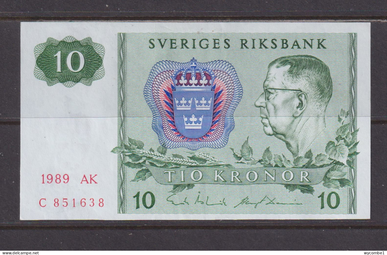 SWEDEN - 1989 10 Kronor UNC/aUNC Banknote As Scans - Schweden