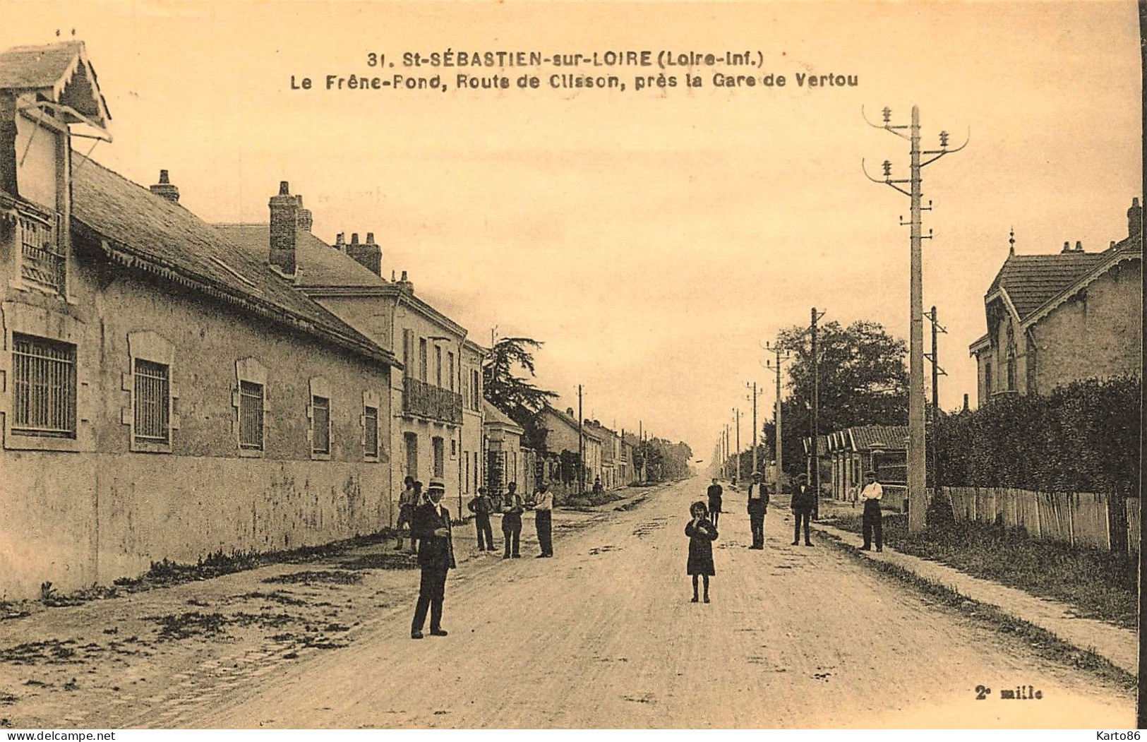 St Sébastien Sur Loire * Quartier Faubourg Le Frêne Rond * Route De Clisson , Près La Gare De Vertou * Villageois - Saint-Sébastien-sur-Loire