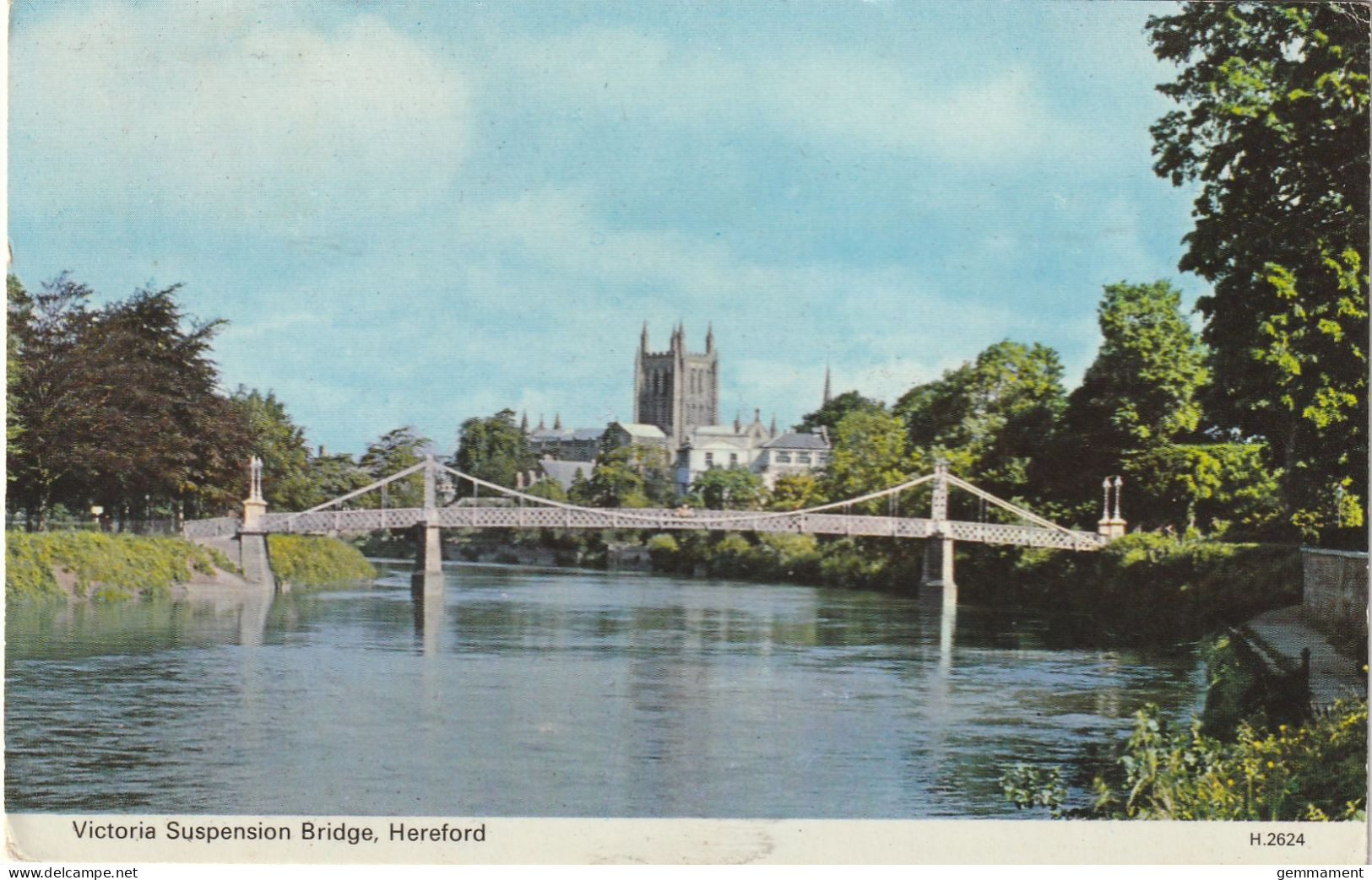 HEREFORD - VICTORIA SUSPENSION BRIDGE - Herefordshire