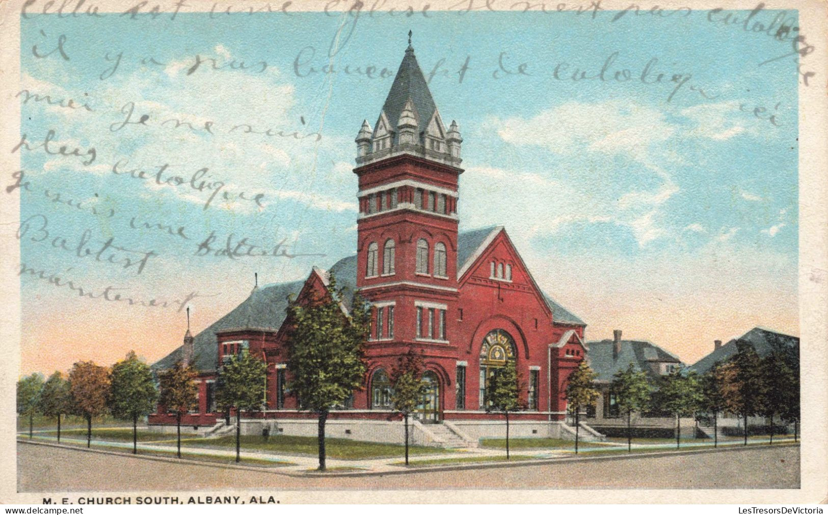 Etats Unis - New York - Ala - ME Church South - Colorisé - Carte Postale Ancienne - Albany