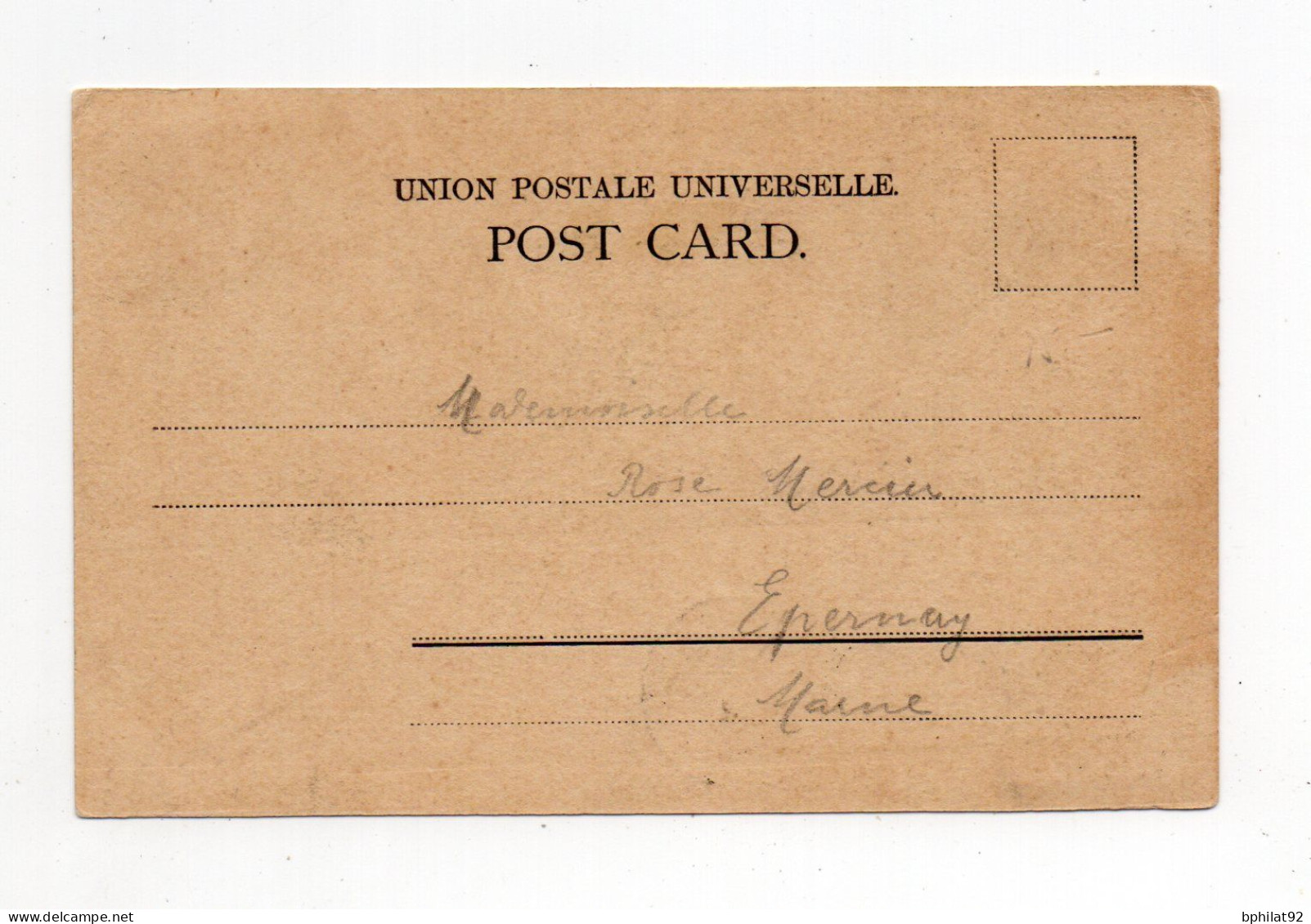 !!! CPA DE ZANZIBAR DE 1902 POUR EPERNAY - Briefe U. Dokumente