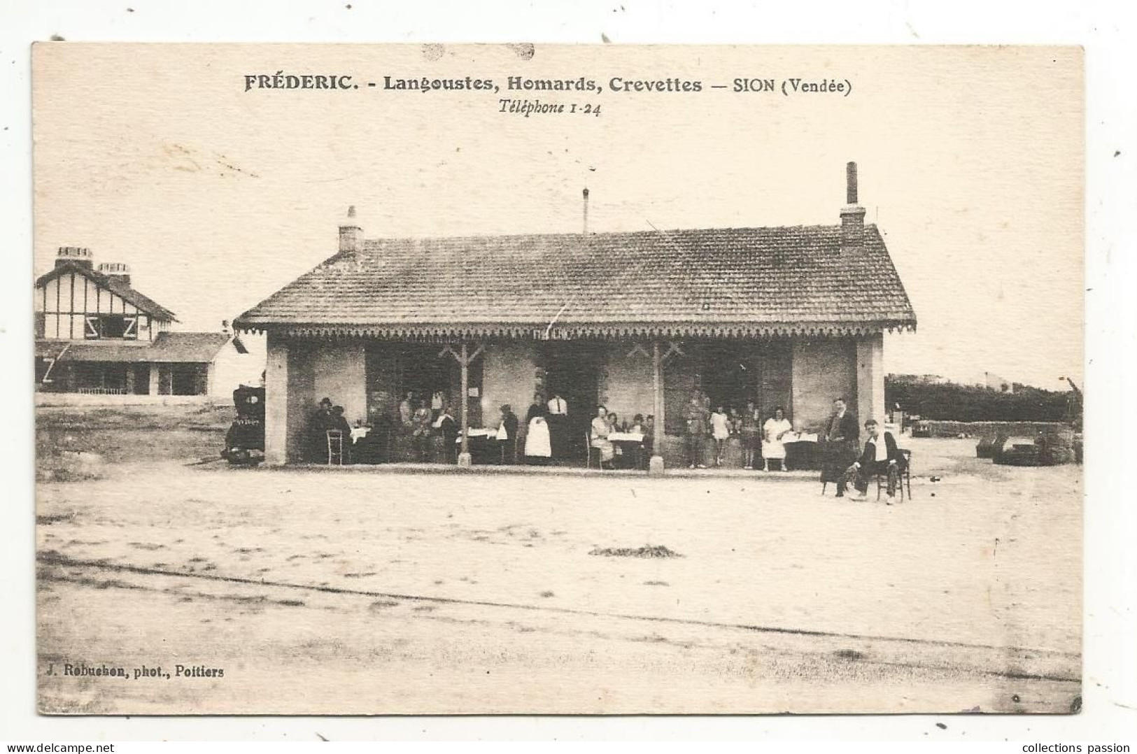 Cp, Commerce, Restauraznt, Poissonnerie, FREDERIC, Langoustes, Homards, Crevettes, 85, SION, écrite 1936 - Restaurantes