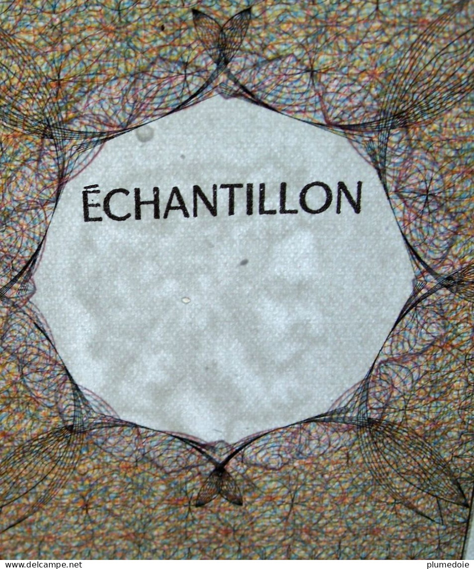 ECHANTILLON 100 Francs Delacroix Type Athéna à Gauche, Lettres Noires FILIGRANE BILLET DE TEST POUR DISTRIBUTEUR - Specimen