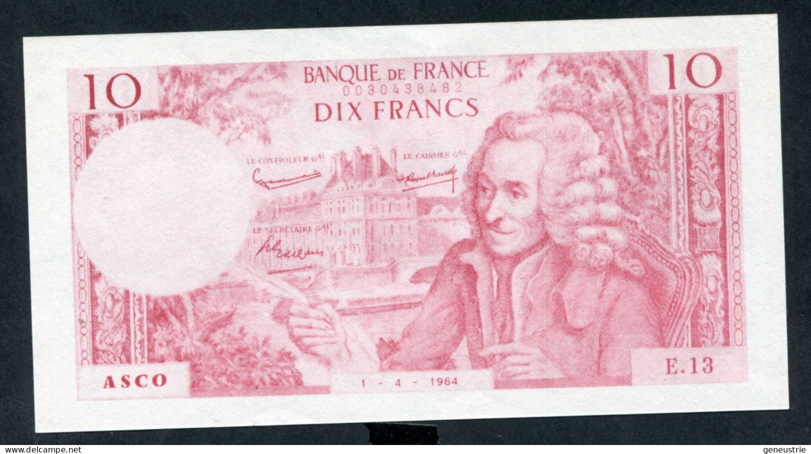 Beau Billet Neuf Scolaire école (10Fr Volaire) Specimen à Usage Pédagogique - Années 60 - School Bank Note - Fiktive & Specimen