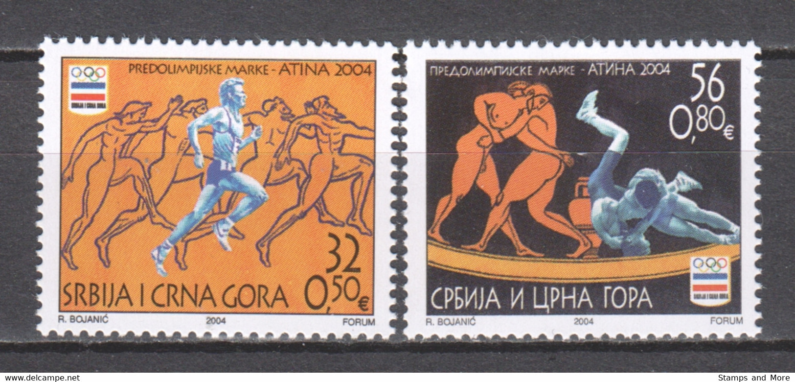 Serbia 2004 Mi 3187-3188 MNH SUMMER OLYMPICS ATHENS - Sommer 2004: Athen